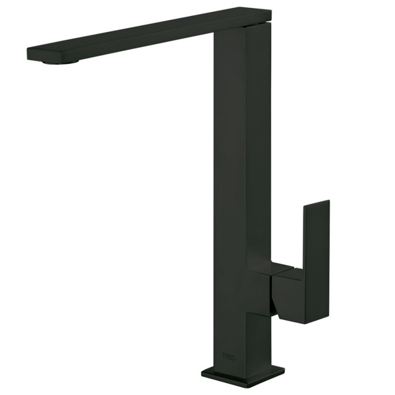 Tres Cuadro Exclusive bateria umywalkowa czarny matowy 006.485.01.NM