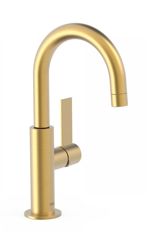 Tres Exclusive Project-Tres bateria umywalkowa złoty matowy 211.904.01.OM