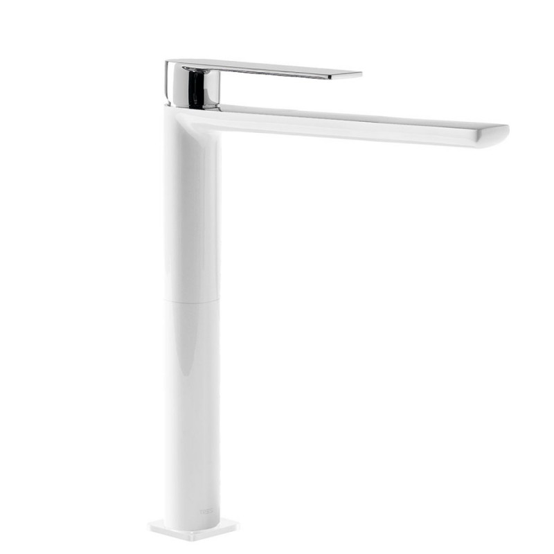 Tres Exclusive Loft-Colors bateria umywalkowa wysoka XL biały/chrom 200.203.05.BL