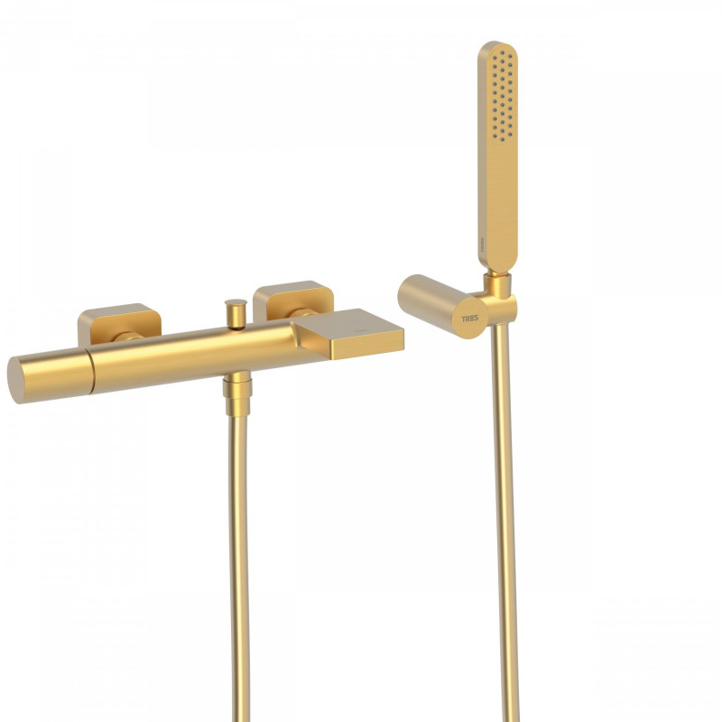 Tres Loft bateria wannowa z zestawem złoty matowy  200.170.01.OM