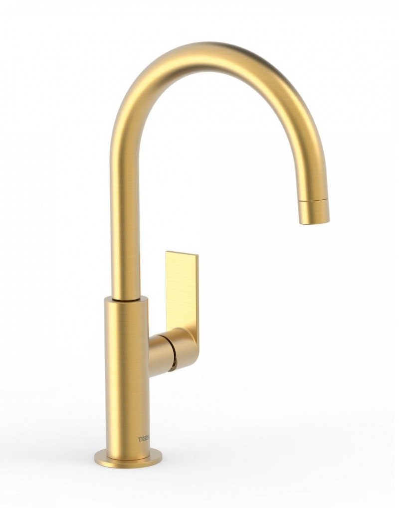 Tres Loft-Colors bateria umywalkowa wysoka złoty matowy 200.205.05.OM