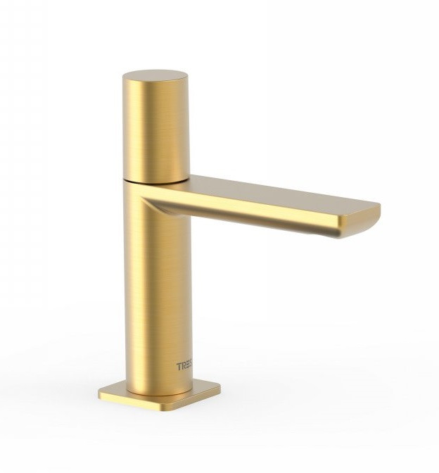 Tres Loft bateria umywalkowa perlator złoty matowy 200.503.01.OM