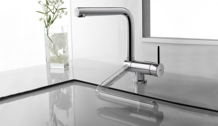 Tres Abatible bateria kuchenna zlewozmywakowa składana stojąca złoty matowy 030.335.OM