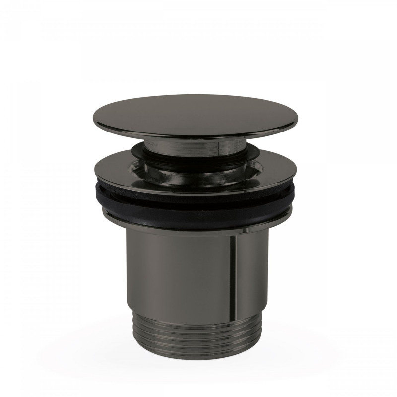 Tres korek umywalkowy click-clack okrągły black metal 242.840.01.KM