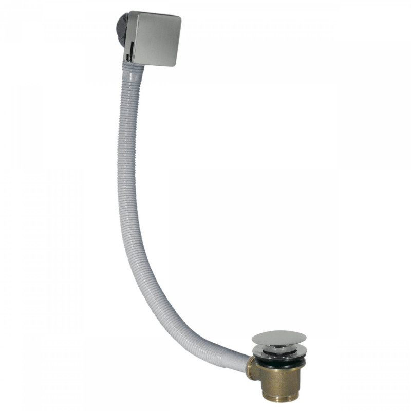 Tres syfon wannowy z przelewem kaskada click-clack stal 034.534.40.AC