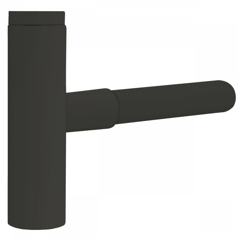 Tres syfon umywalkowy zewnętrzny czarny matowy 1.61.103.42.NM