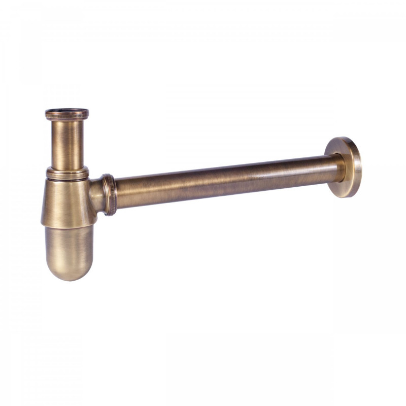 Tres syfon umywalkowy butelkowy stary mosiądz 034.634.30.LV