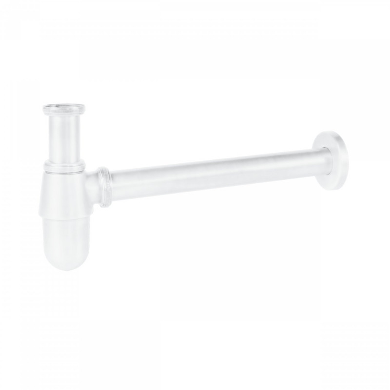 Tres syfon umywalkowy butelkowy biały matowy 034.634.30.BM