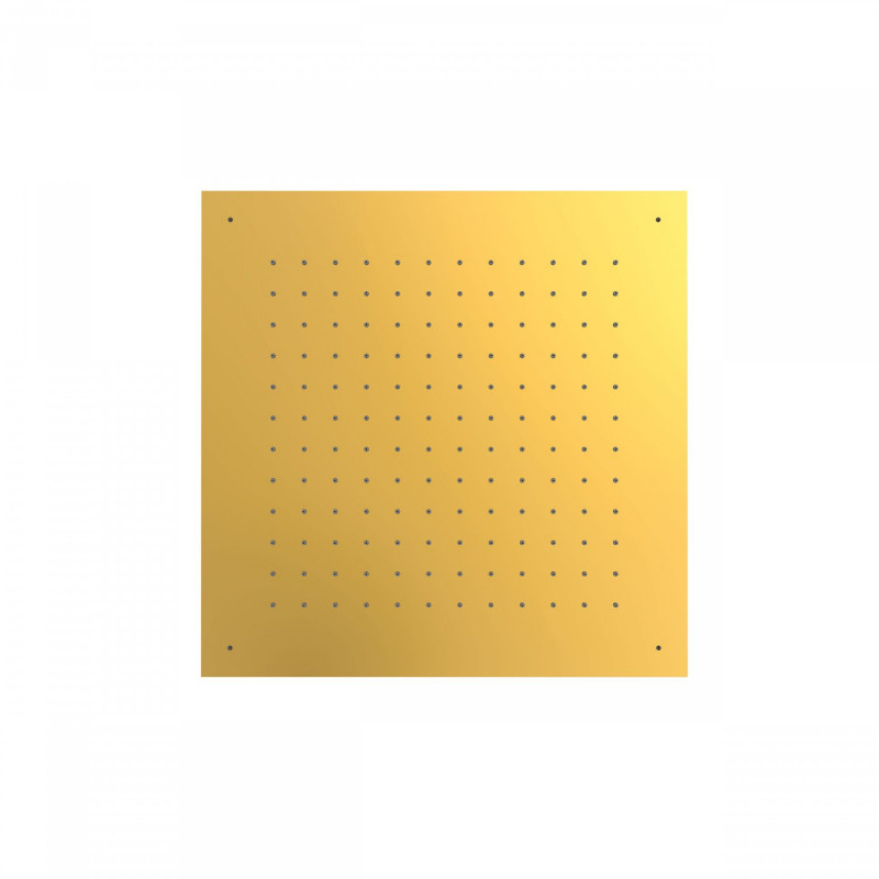 Tres deszczownica kwadratowa 50x50 do mocowania sufitowego złoty polerowany 1.34.951.OR