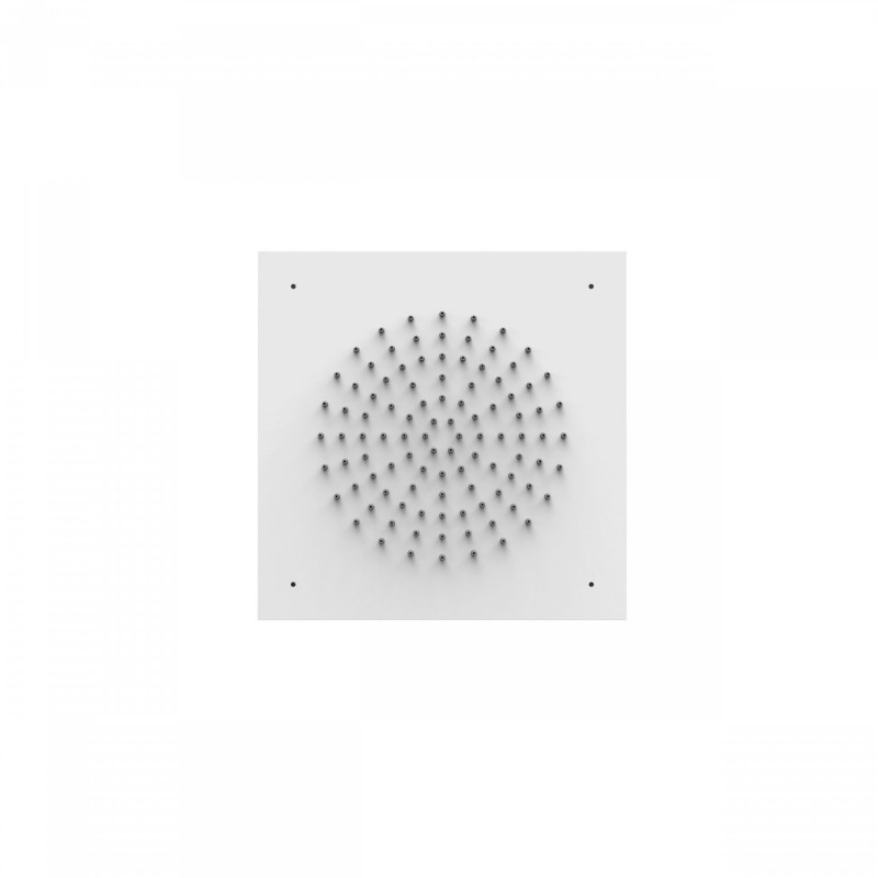 Tres deszczownica prostokątna 38x38 do mocowania sufitowego biały matowy 299.953.01.BM