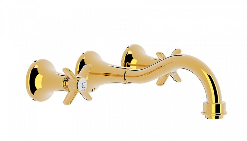 Tres Clasic bateria kuchenna podtynkowa retro złoty polerowany 242.151.01.OR