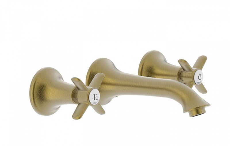 Tres Clasic bateria kuchenna podtynkowa retro stary mosiądz matowy 242.151.02.LM