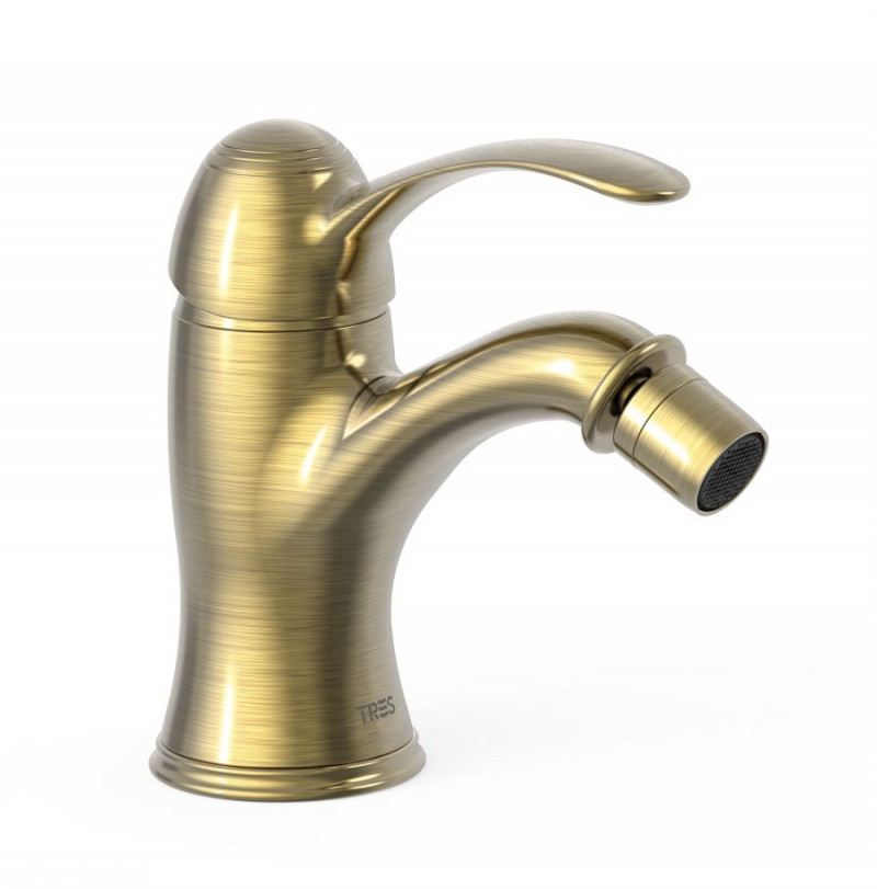Tres Clasic bateria bidetowa retro stary mosiądz  242.120.01.LV