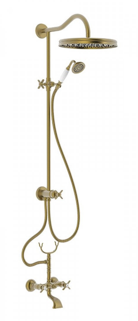 Tres Clasic kolumna wannowa retro stary mosiądz matowy 242.176.02.LM