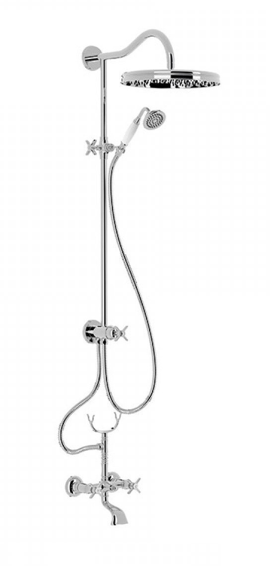 Tres Clasic kolumna wannowa retro chrom 242.176.02