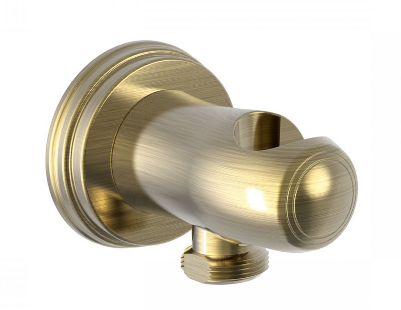 Tres Clasic uchwyt słuchawki ze ściennym przyłączem wody stary mosiądz 242.182.01.LV