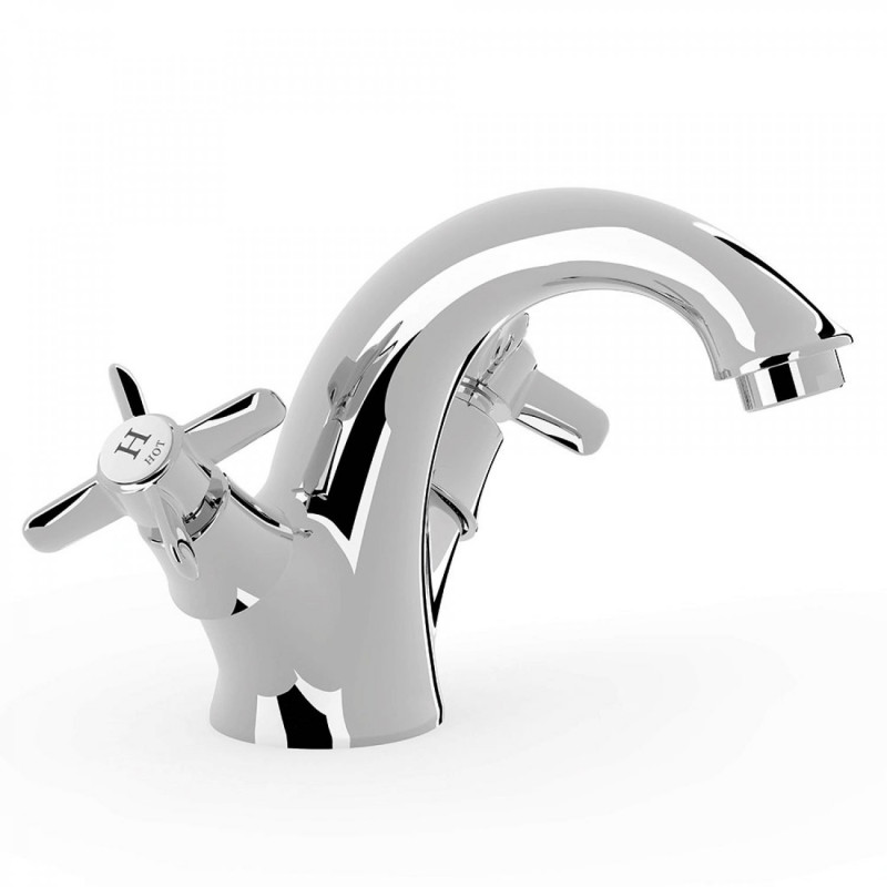 Tres Clasic bateria umywalkowa dwuuchwytowa retro chrom 242.102.01