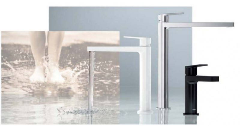 Tres Exclusive Project-Tres bateria umywalkowa wysoka XL  złoty polerowany 211.803.01.OR