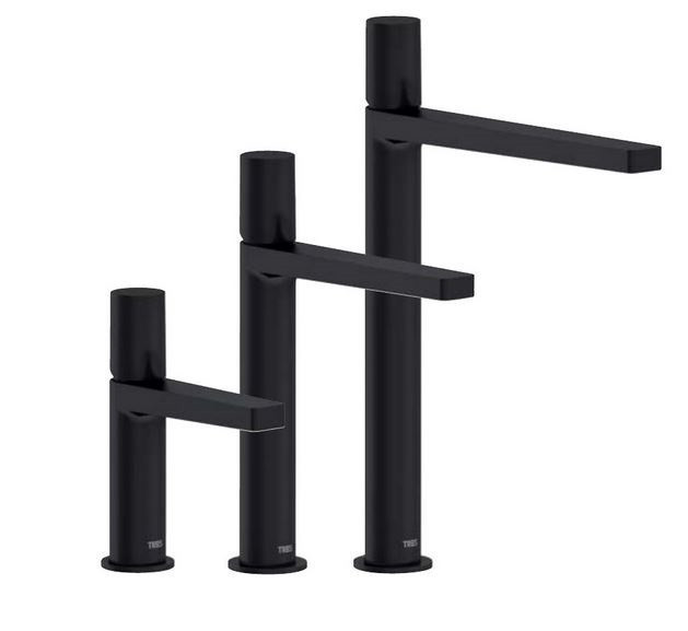 Tres Exclusive Project-Tres bateria umywalkowa wysoka XL black metal 211.803.02.KM