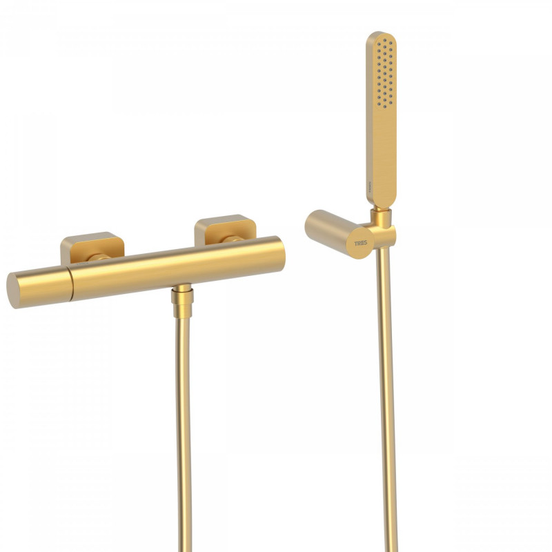 Tres Loft bateria prysznicowa złoty matowy 200.167.01.OM