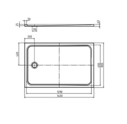 Kaldewei Cayonoplan brodzik prostokątny 140x90 model 2267-1 362700010001