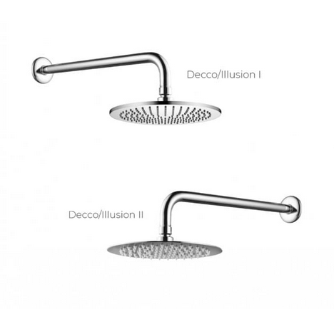 BESCO Illusion II zestaw prysznicowy z baterią podtynkową i deszczownicą ultraslim czarny matowy BP-DIII-CZ