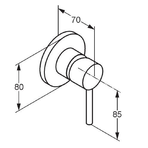 Kludi Bozz jednouchwytowa bateria prysznicowa podtynkowa czarny matowy 38 925 39 76