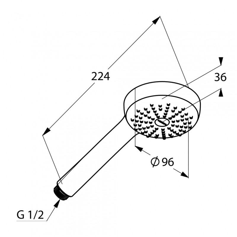 Kludi Logo słuchawka prysznicowa chrom 6810005-00