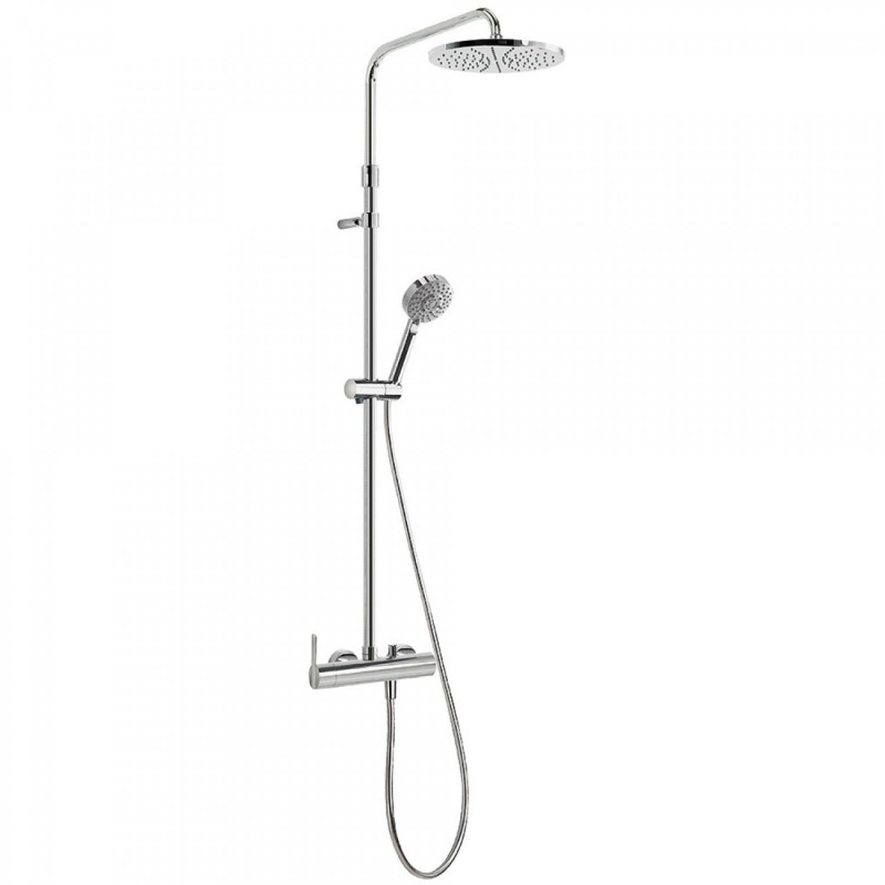 Tres Lex zestaw prysznicowy z deszczownicą 22,5 cm chrom 081.197.02