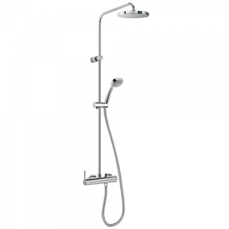 Tres Lex zestaw prysznicowy z deszczownicą 20x20 cm chrom 081.192