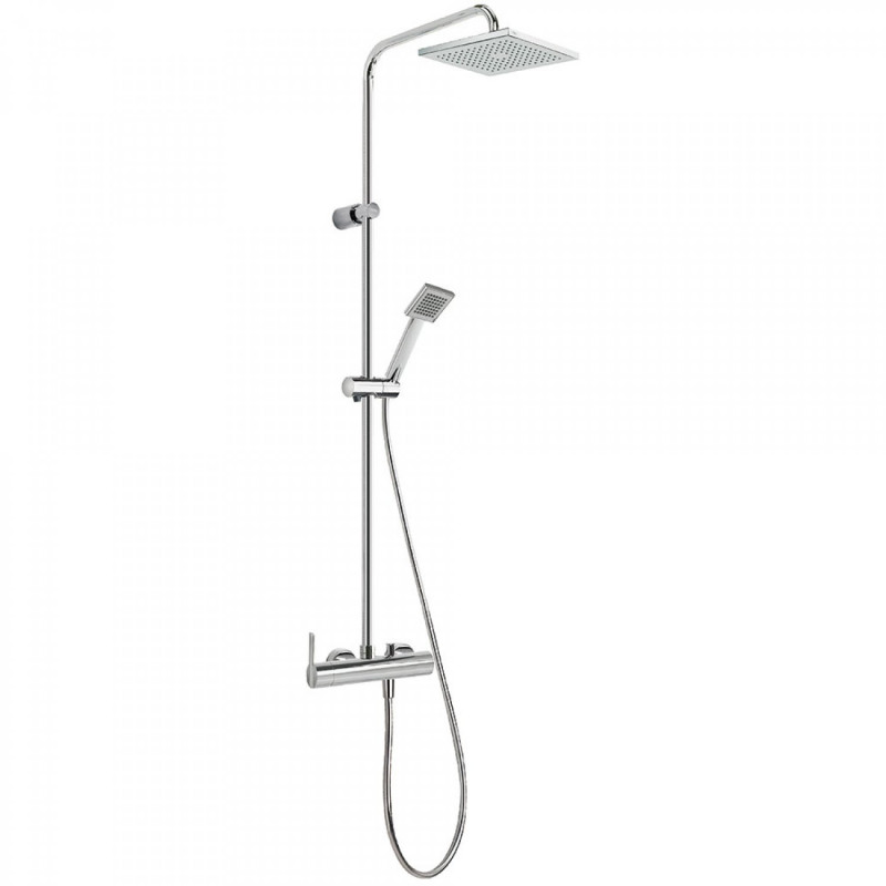 Tres Lex zestaw prysznicowy z deszczownicą 20x20 cm chrom 081.193.01