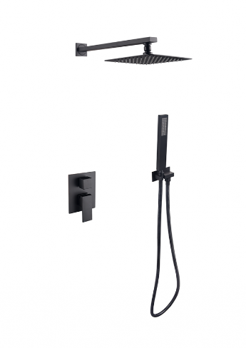 BESCO Modern II zestaw prysznicowy z baterią podtynkową i deszczownicą ultraslim chrom połysk BP-MVII-CZ