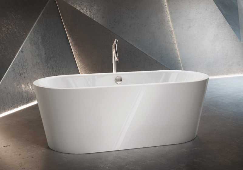 Kaldewei Meisterstuck Classic Duo Oval wanna wolnostojąca 170x75 z zestawem odpływowo-przelewowym z funkcją napełniania wanny stal emaliowana biały 1113-4012 202942670001