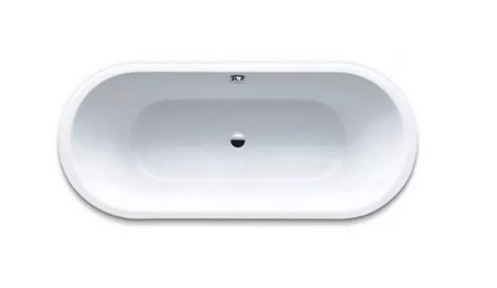 Kaldewei Meisterstuck Classic Duo Oval wanna wolnostojąca 170x75 z zestawem odpływowo-przelewowym z funkcją napełniania wanny stal emaliowana biały 1113-4012 202942670001