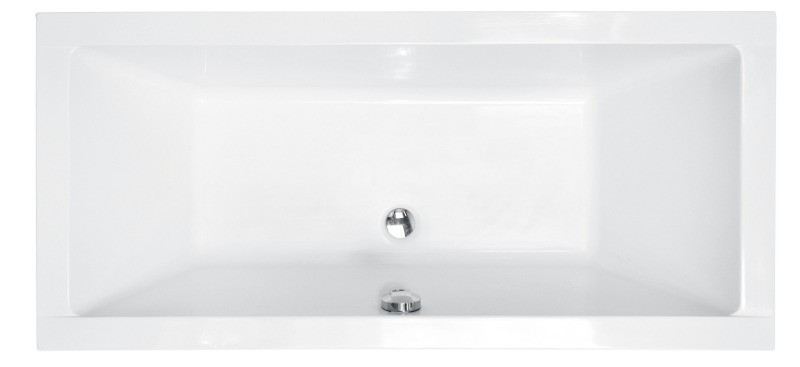 BESCO Quadro Slim wanna prostokątna 190x90 z płaskim rantem akryl biały WAQ-190-SL