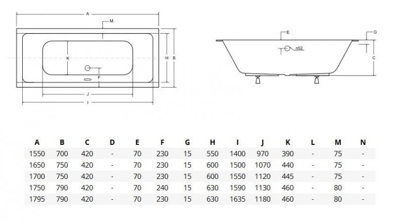 BESCO Quadro Slim wanna prostokątna 190x90 z płaskim rantem akryl biały WAQ-190-SL