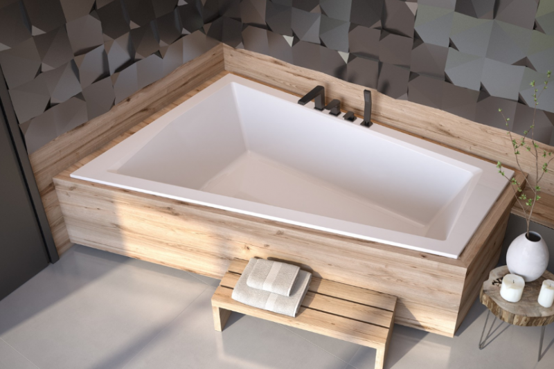 BESCO Intima Duo Slim wanna asymetryczna lewa 170x125 akryl biały WAID-170-SL