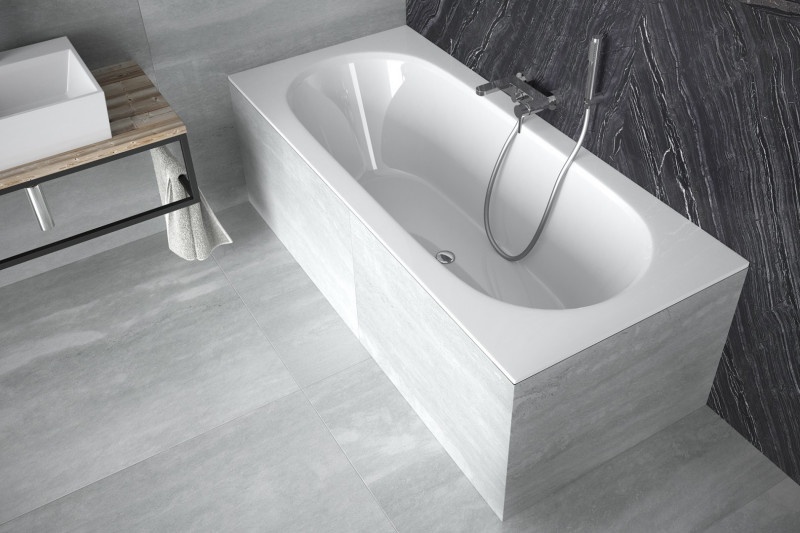 BESCO Vitae Slim wanna prostokątna 150x75 cm akryl biały WAV-150-SL