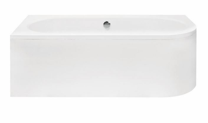 BESCO Avita wanna asymetryczna lewa 160x75 akryl biały WAV-160-NL