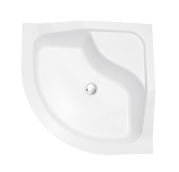 BESCO Oliver II 90 brodzik półokrągły narożny 90x90 akryl biały BAO-90-II