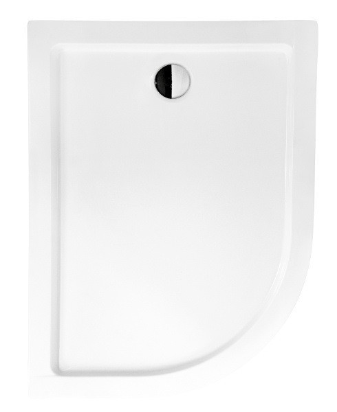 PMD Piramida Saturn brodzik półokrągły prawy 100x80 z obudową biały BAS-100-NP