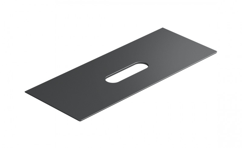 Catalano Horizon blat ceramiczny pod umywalkę 125x50 bez otworu na baterię Cataglaze czarny matowy 1PC12550NS
