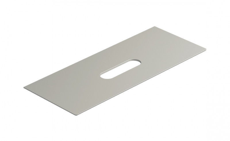 Catalano Horizon blat ceramiczny pod umywalkę 125x50 bez otworu na baterię Cataglaze szary cement matowy 1PC12550CS