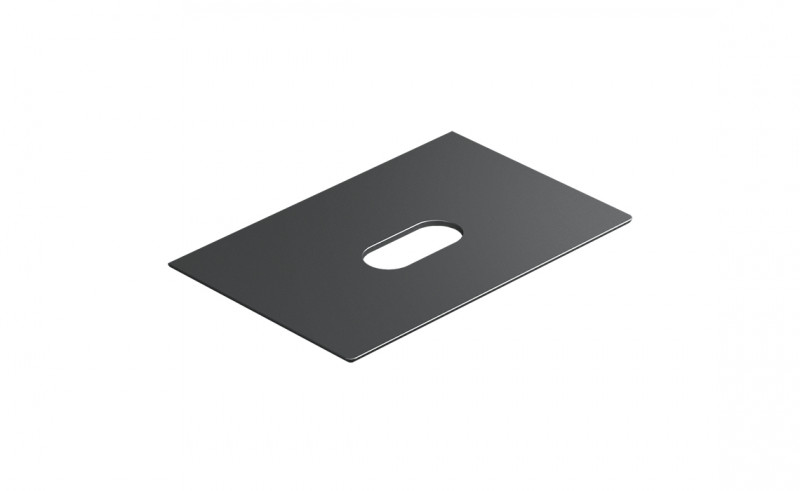 Catalano Horizon blat ceramiczny pod umywalkę 75x50 bez otworu na baterię Cataglaze czarny matowy 1PC7550NS