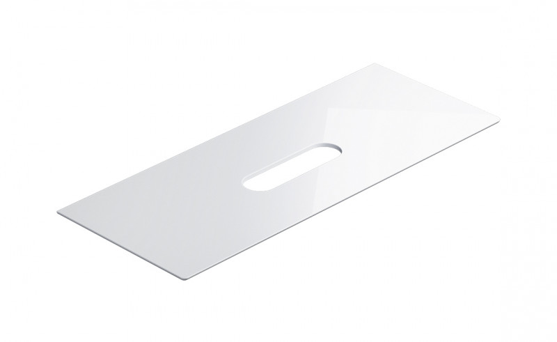 Catalano Horizon blat ceramiczny pod umywalkę 125x50 bez otworu na baterię Cataglaze biały połysk 1PC1255000