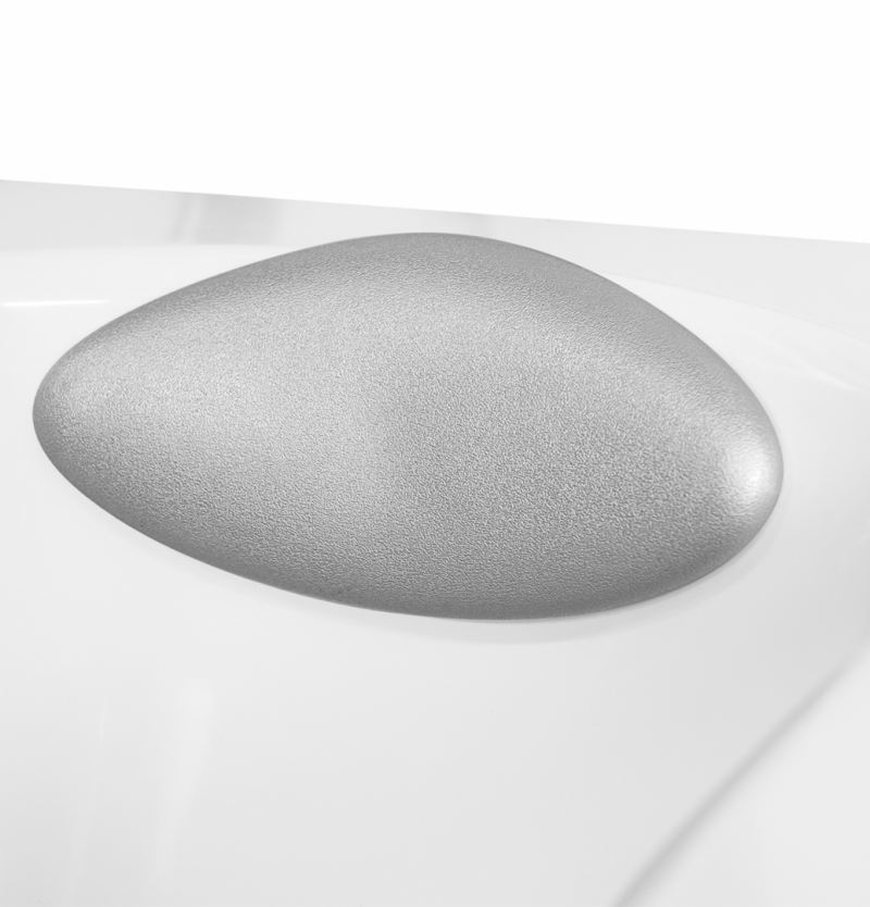 Besco Uni zagłówek do wanny kolor srebrny ZWU