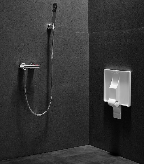 Besco Active siedzisko prysznicowe składane biały SPA