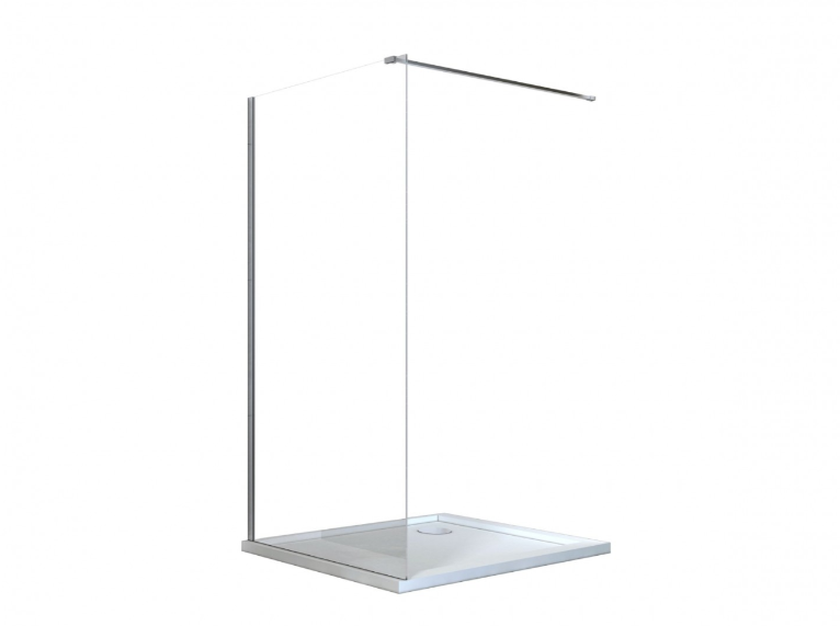 BESCO Aveo kabina prysznicowa walk-in 110 cm przeźroczyste chrom AV-110-195-C