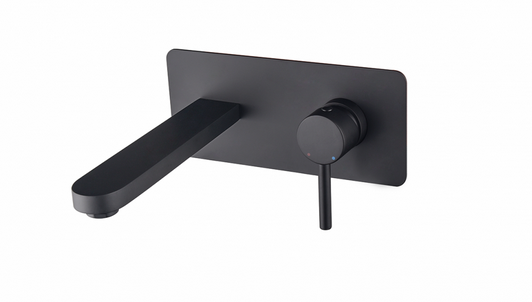 BESCO Decco bateria umywalkowa podtynkowa czarny matowy BU-DS-CZ