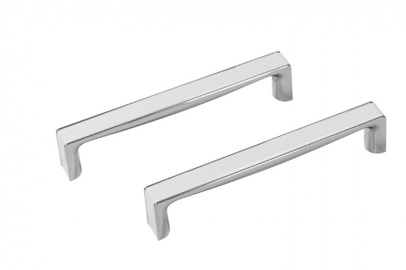 Besco Oxa uchwyt metalowy do wanny kwadratowy biały/chrom połysk OXA-W